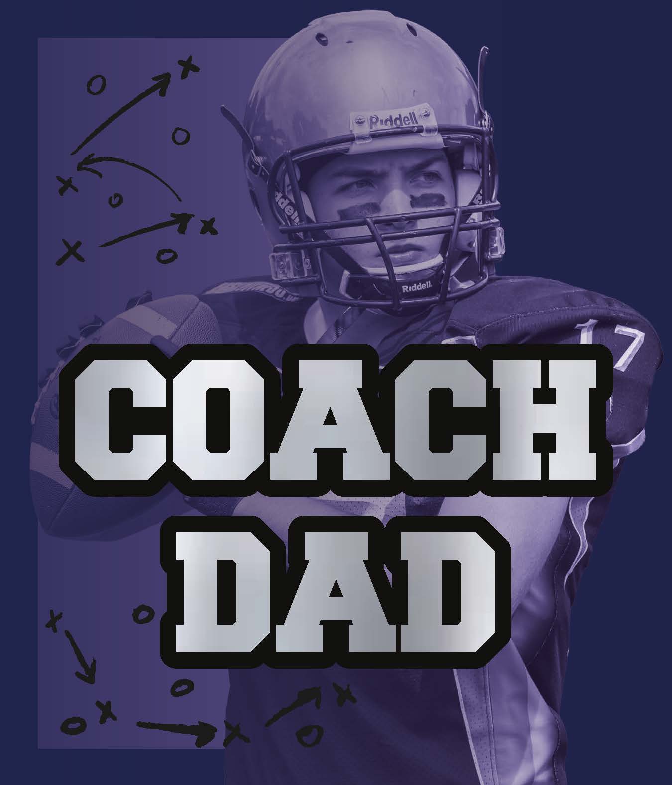 Coach Dad — football player with play diagrams